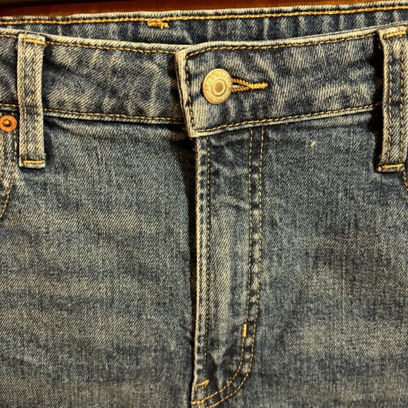 Old Navy‎ O.G. Short High Rise Distressed Jeans Rolled Cuff - Picture 5 of 16